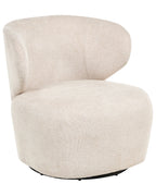 Swivel Armchair ALVDAL Fabric Beige