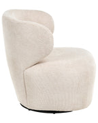 Swivel Armchair ALVDAL Fabric Beige