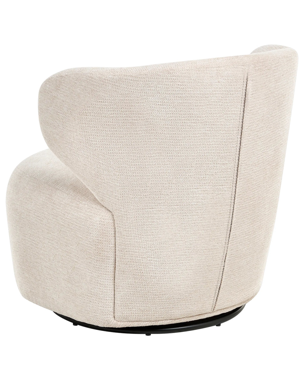 Swivel Armchair ALVDAL Fabric Beige