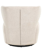 Swivel Armchair ALVDAL Fabric Beige