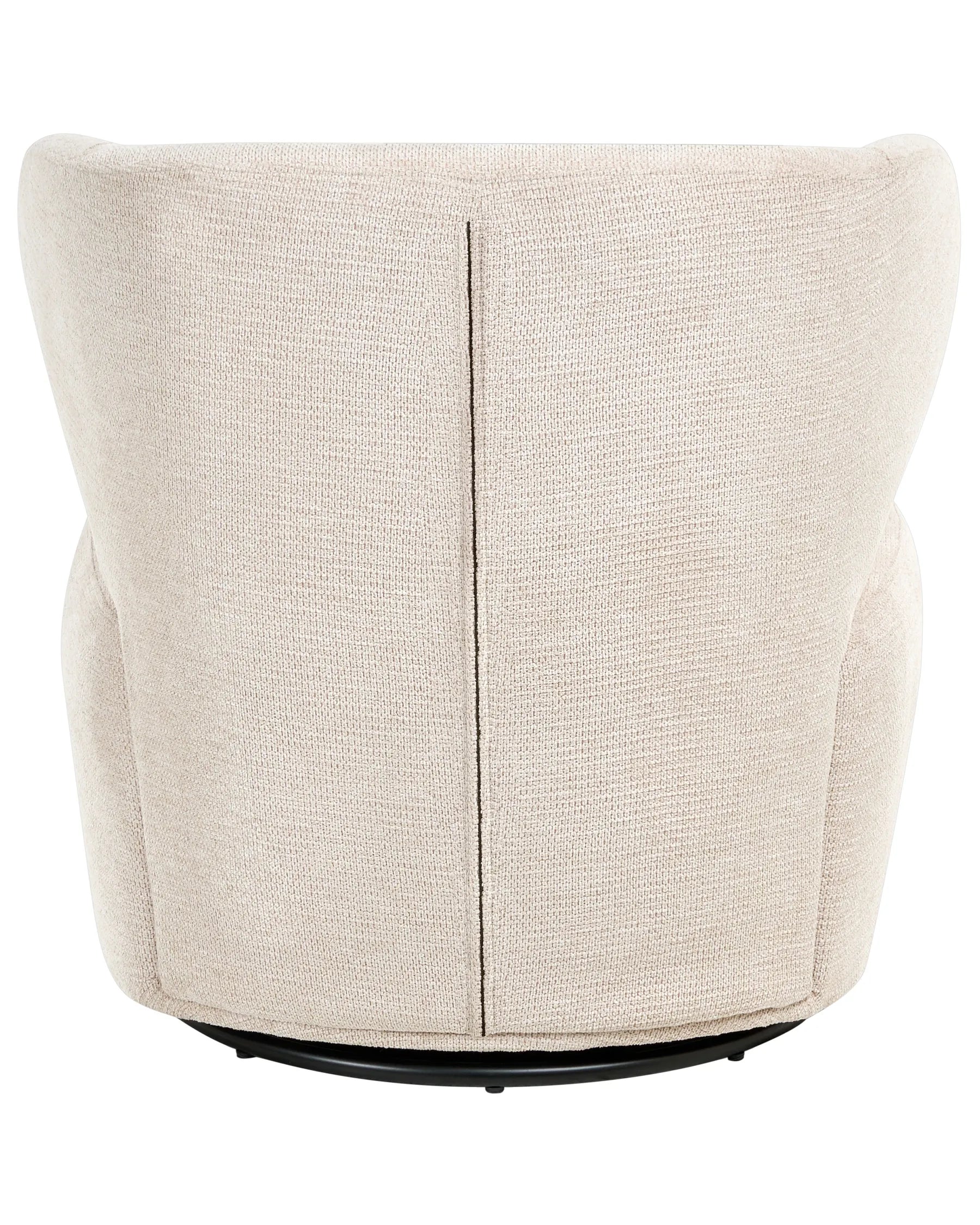 Swivel Armchair ALVDAL Fabric Beige