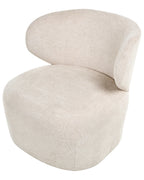 Swivel Armchair ALVDAL Fabric Beige
