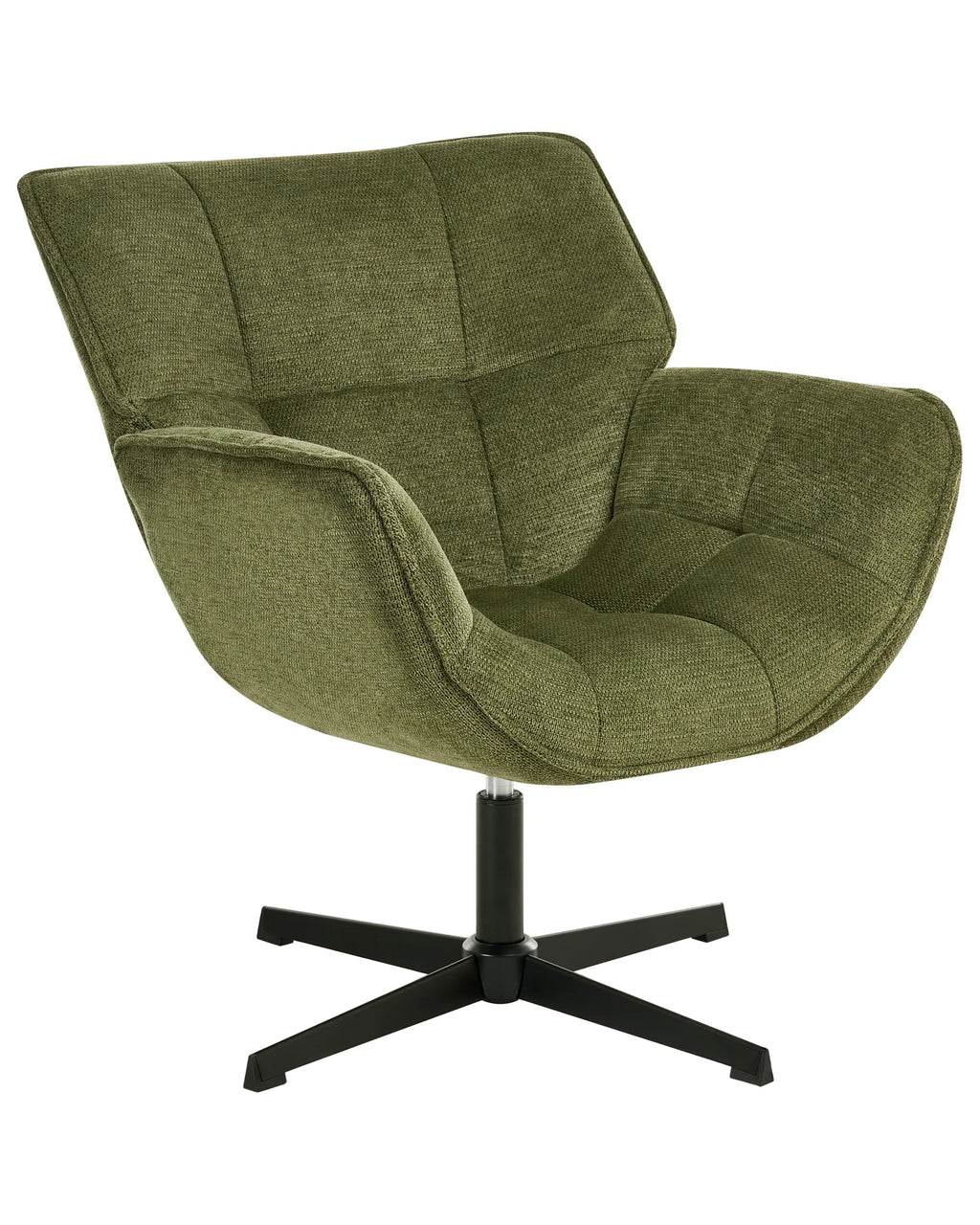 Swivel Armchair AUMA Fabric Green