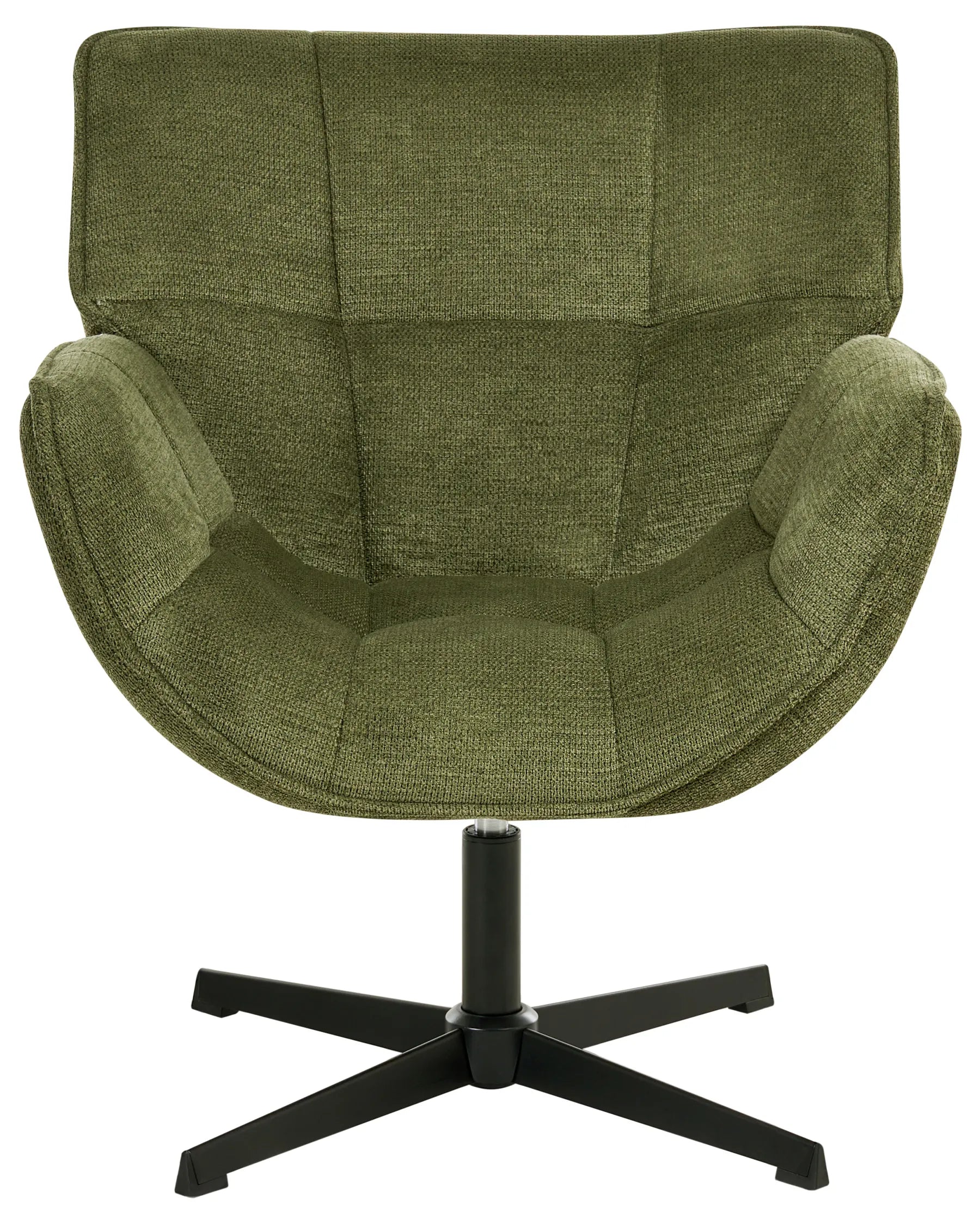 Swivel Armchair AUMA Fabric Green