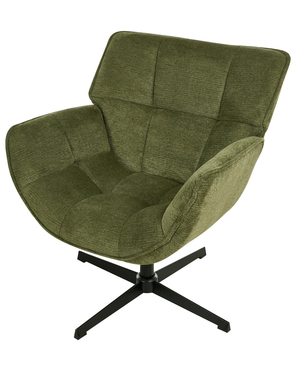Swivel Armchair AUMA Fabric Green