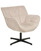 Swivel Armchair AUMA Fabric Beige