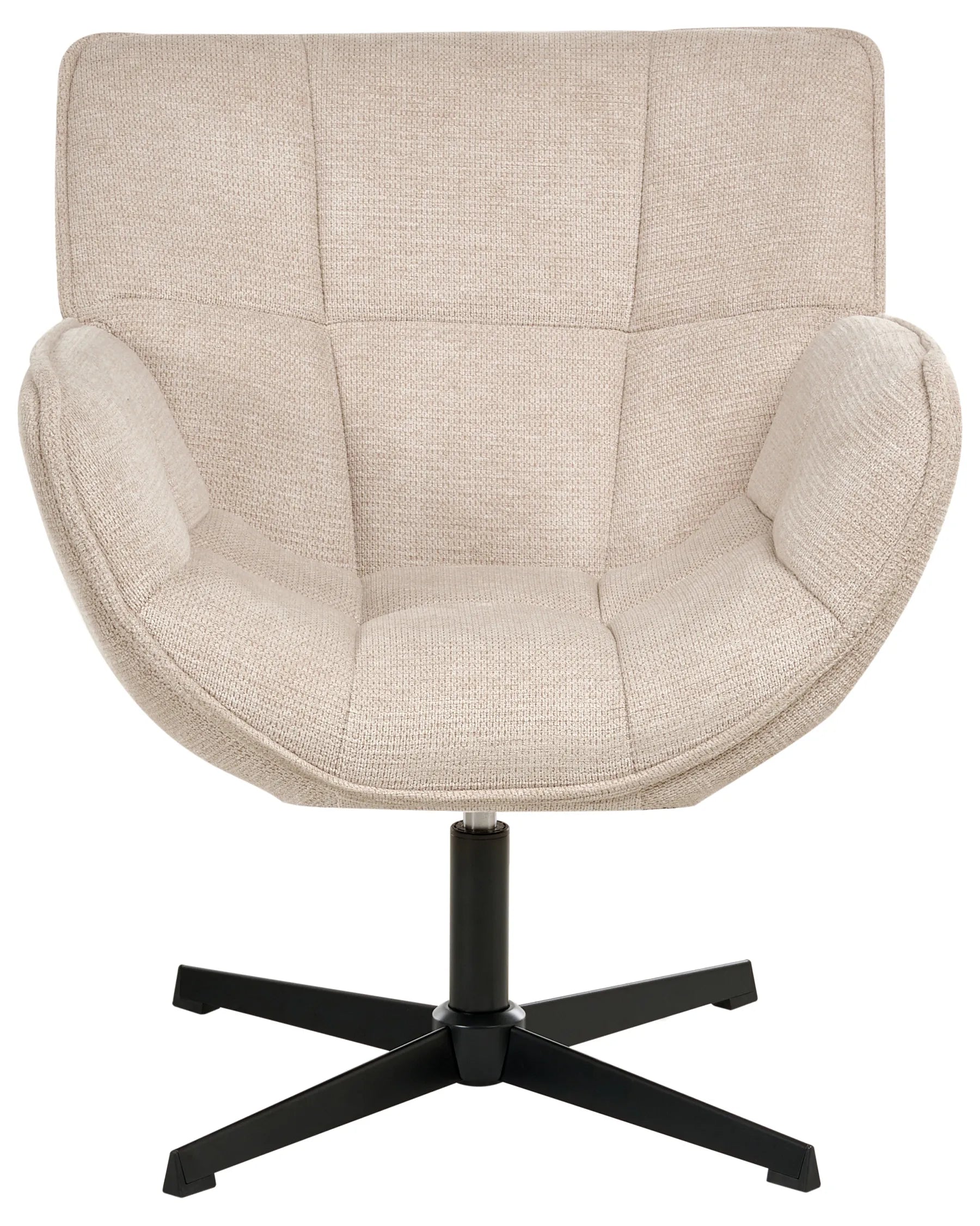 Swivel Armchair AUMA Fabric Beige