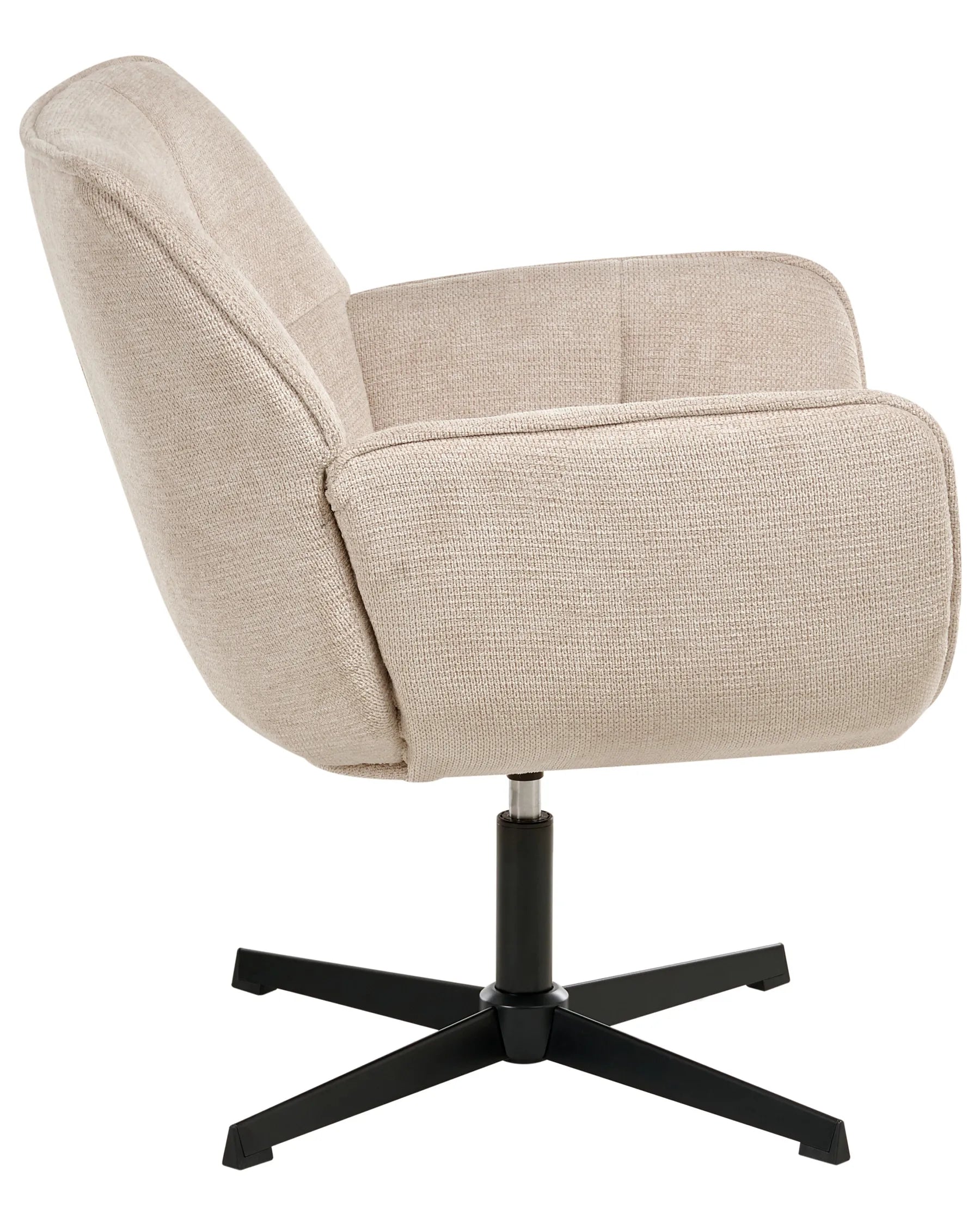 Swivel Armchair AUMA Fabric Beige