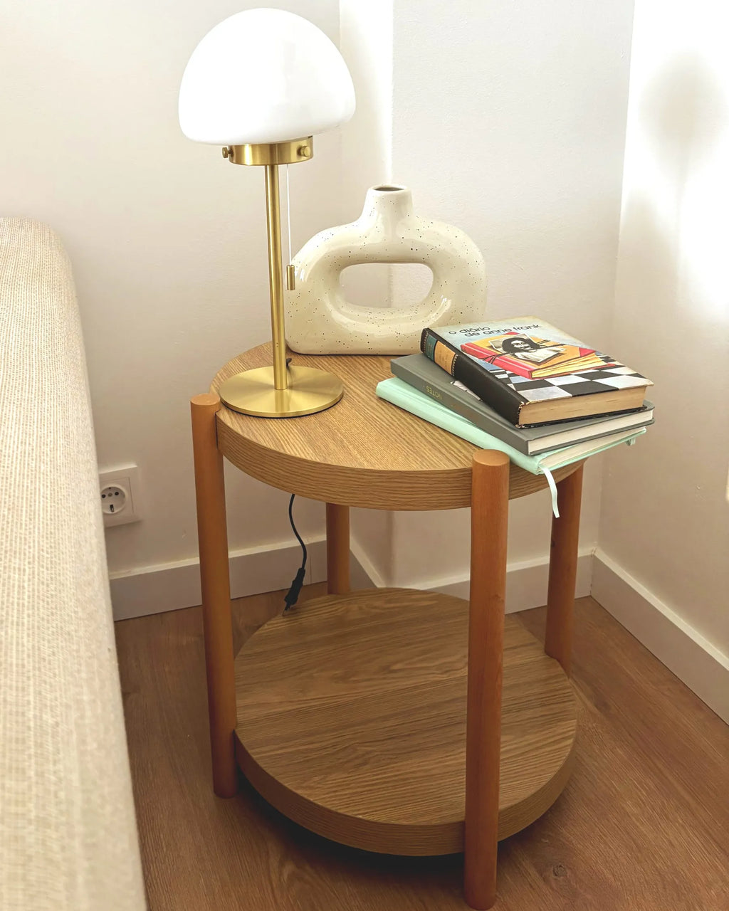 Side Table CONNELL Light Brown