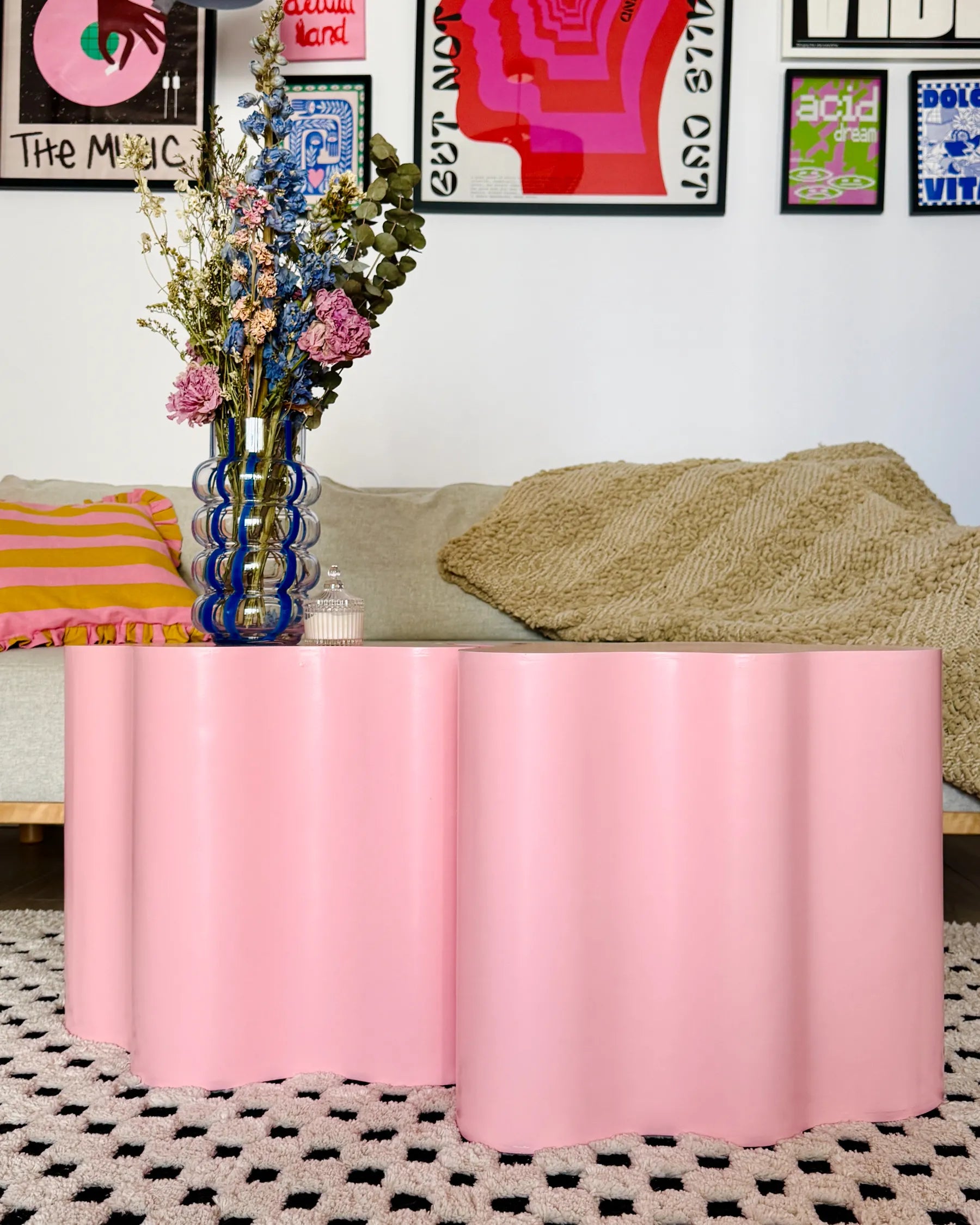 Side Table SAKAMI Pastel Pink