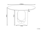 Dining Table KARLO Light Brown 120 cm 120 cm