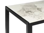 Dining Table CLARENCE White Marble 120 cm 70 cm Ceramic