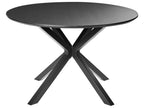 Dining Table FITZROY Black 120 cm 120 cm