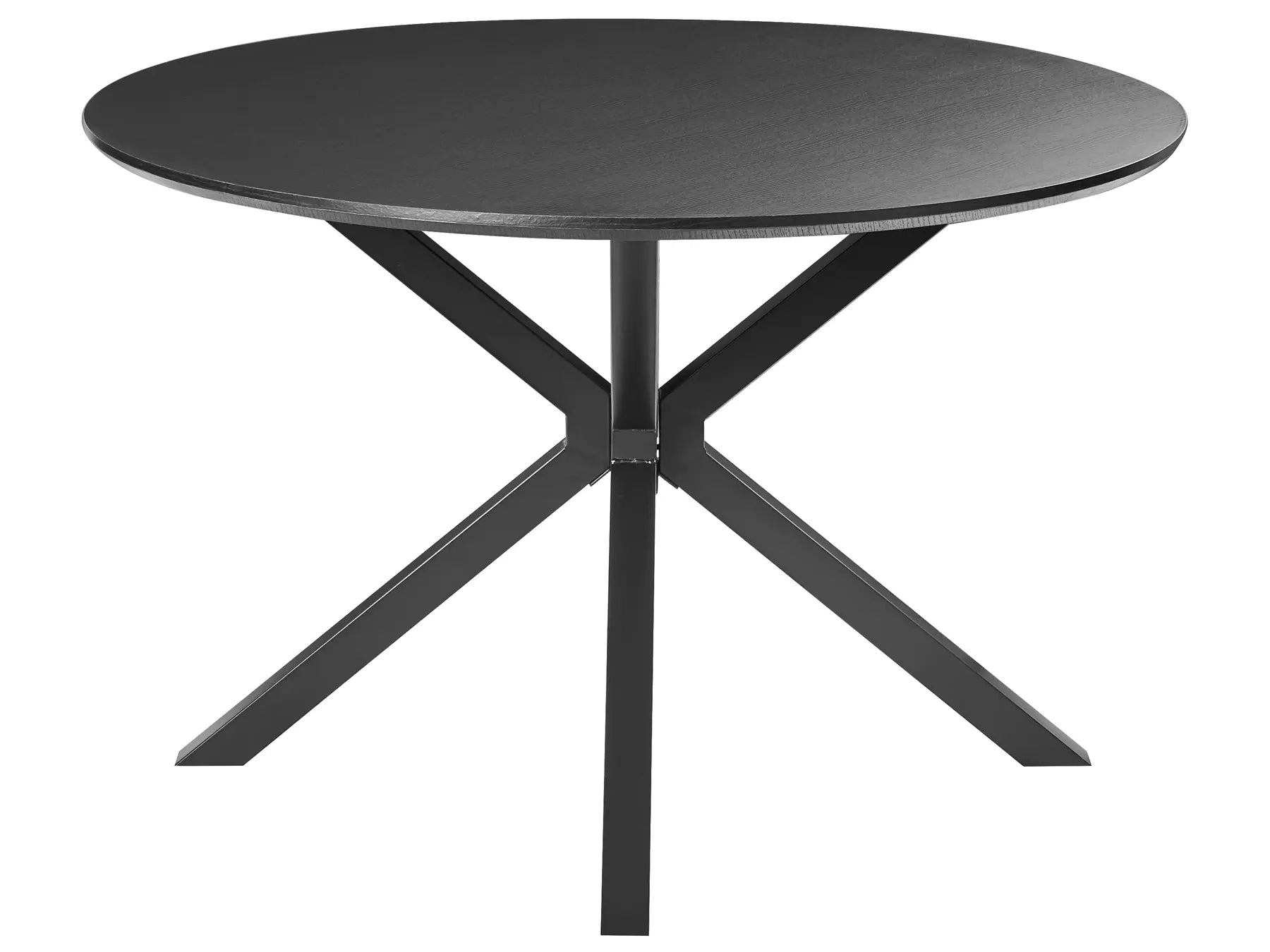 Dining Table FITZROY Black 120 cm 120 cm
