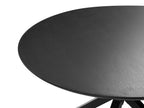 Dining Table FITZROY Black 120 cm 120 cm