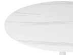 Dining Table BOCA White Marble 90 cm 90 cm Ceramic