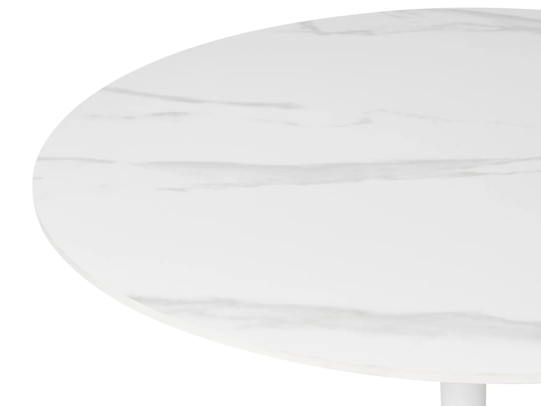 Dining Table BOCA White Marble 90 cm 90 cm Ceramic