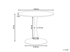 Dining Table BOCA White Marble 90 cm 90 cm Ceramic