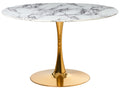 Dining Table BOCA White Marble 120 cm 120 cm