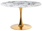 Dining Table BOCA White Marble 120 cm 120 cm