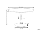 Dining Table BOCA White Marble 120 cm 120 cm