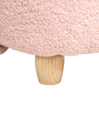 Kids Armchair Rabbit KANNA Boucle Pastel Pink