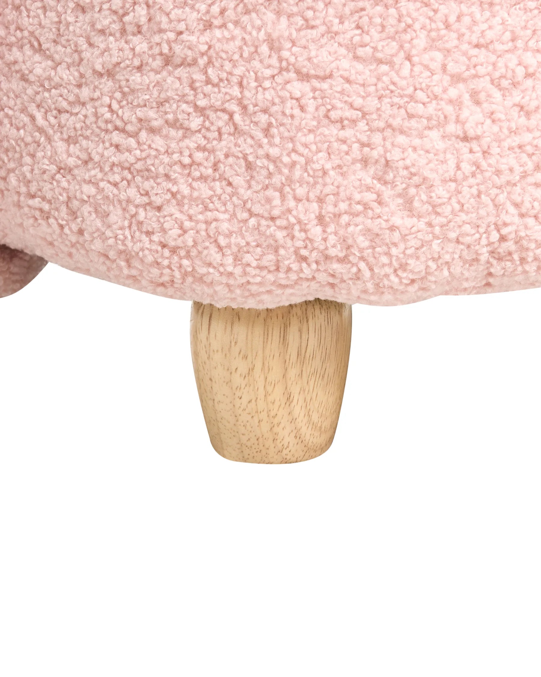 Kids Armchair Rabbit KANNA Boucle Pastel Pink