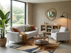 Armchair SAVALEN Fabric Light Grey