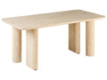 Dining Table BARROY Travertine Effect 180 cm 90 cm