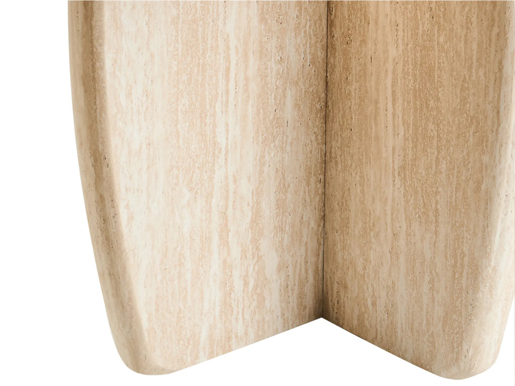 Dining Table TRAVERS Travertine Effect 180 cm 90 cm