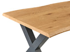 Extending Dining Table OLRA Brown 140 180 cm 90 cm — feature detail