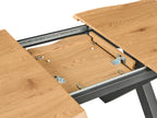 Extending Dining Table OLRA Brown 140 180 cm 90 cm — design detail