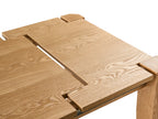 Extending Dining Table MISSION Light Ash Wood 160/200 cm 90 cm