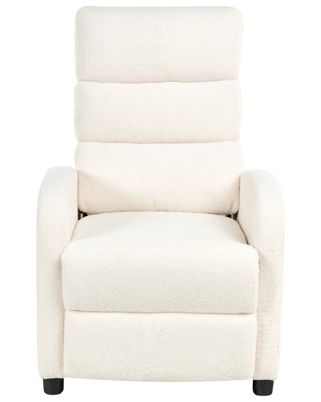 Recliner Chair OTUS with Footrest Boucle Off-White