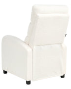 Recliner Chair OTUS with Footrest Boucle Off-White