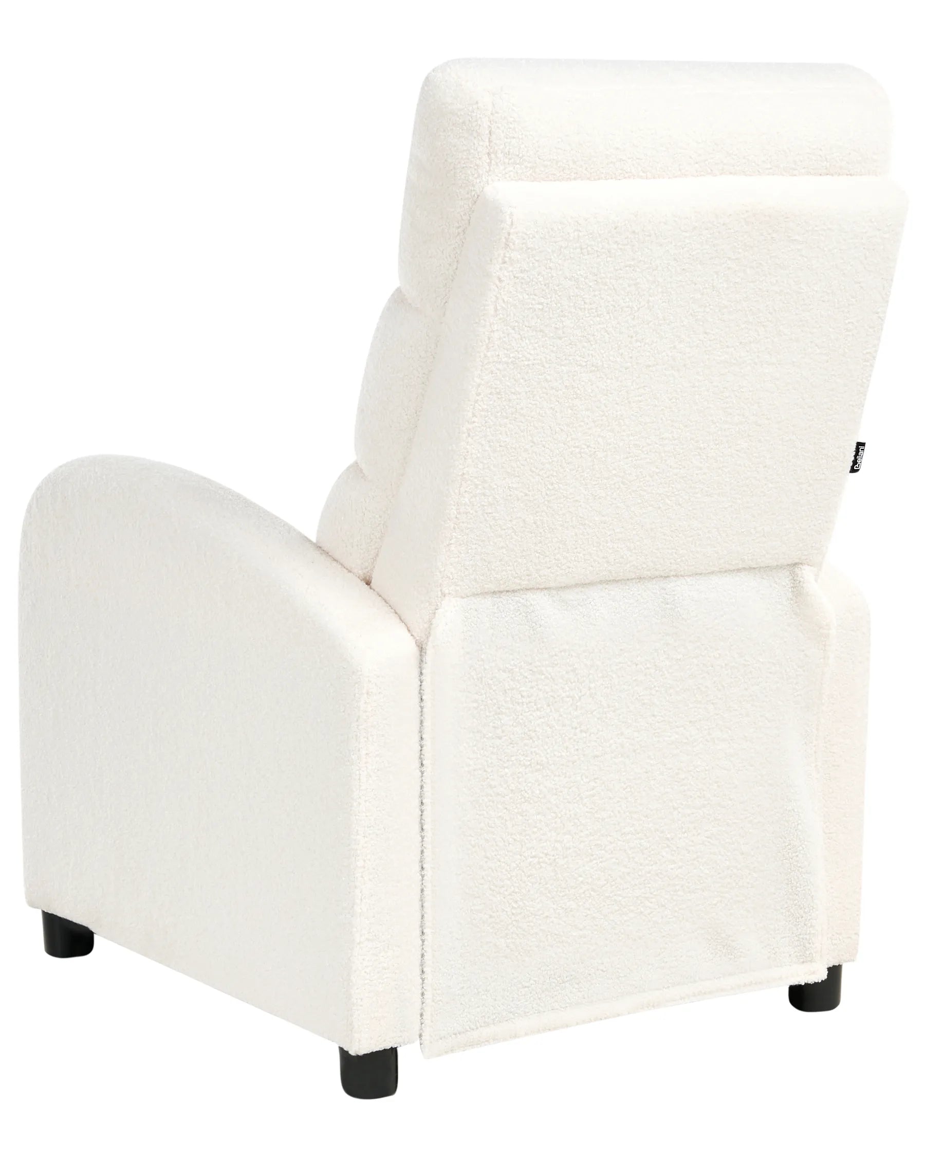 Recliner Chair OTUS with Footrest Boucle Off-White