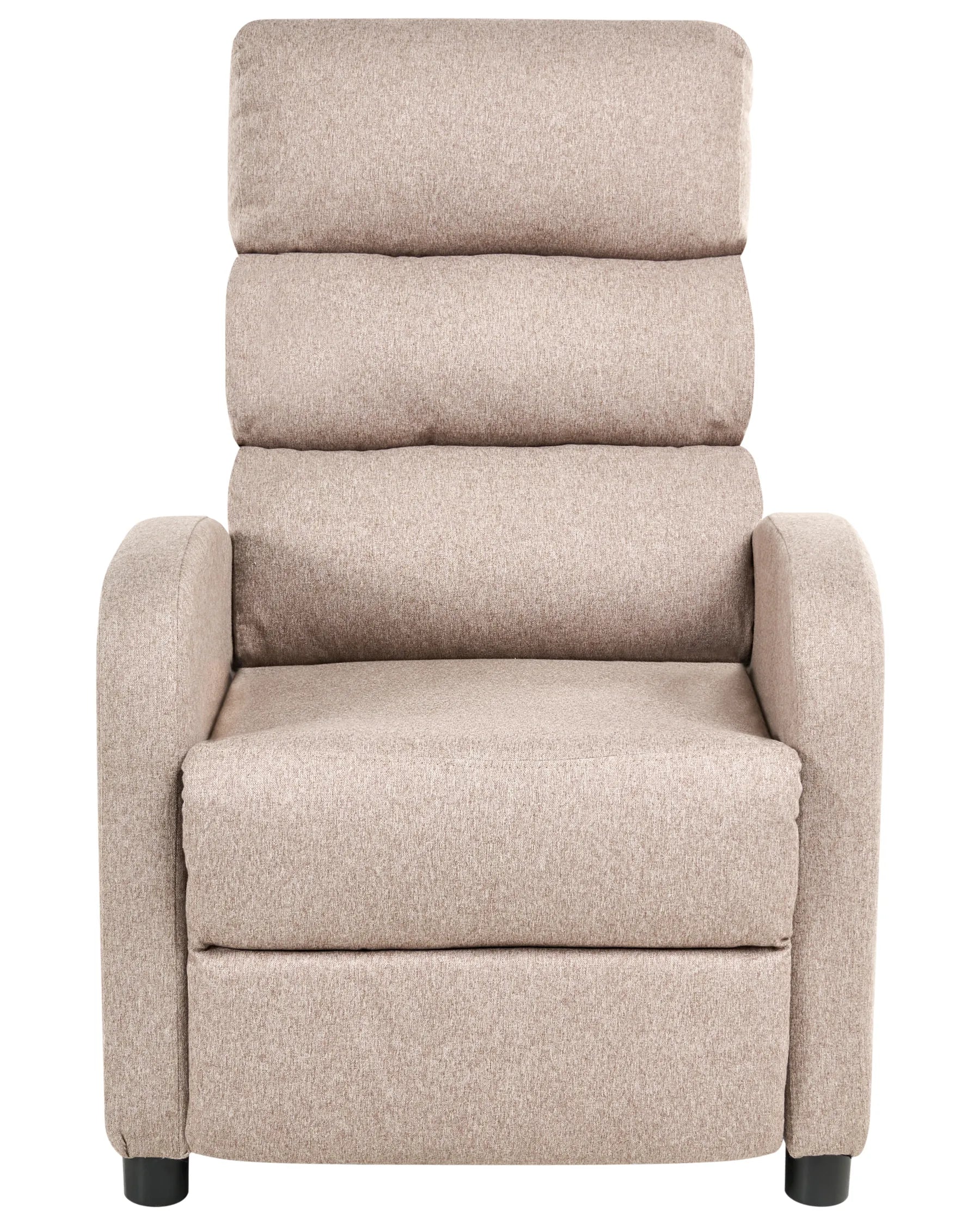 Recliner Chair OTUS with Footrest Fabric Taupe
