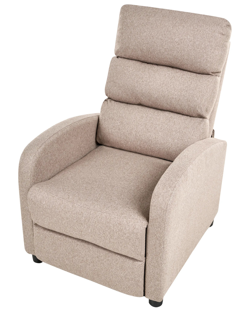 Recliner Chair OTUS with Footrest Fabric Taupe