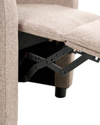 Recliner Chair OTUS with Footrest Fabric Taupe