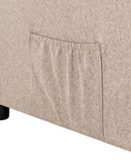 Recliner Chair OTUS with Footrest Fabric Taupe