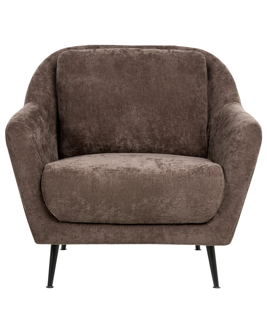 Armchair EIBY Chenille Dark Brown