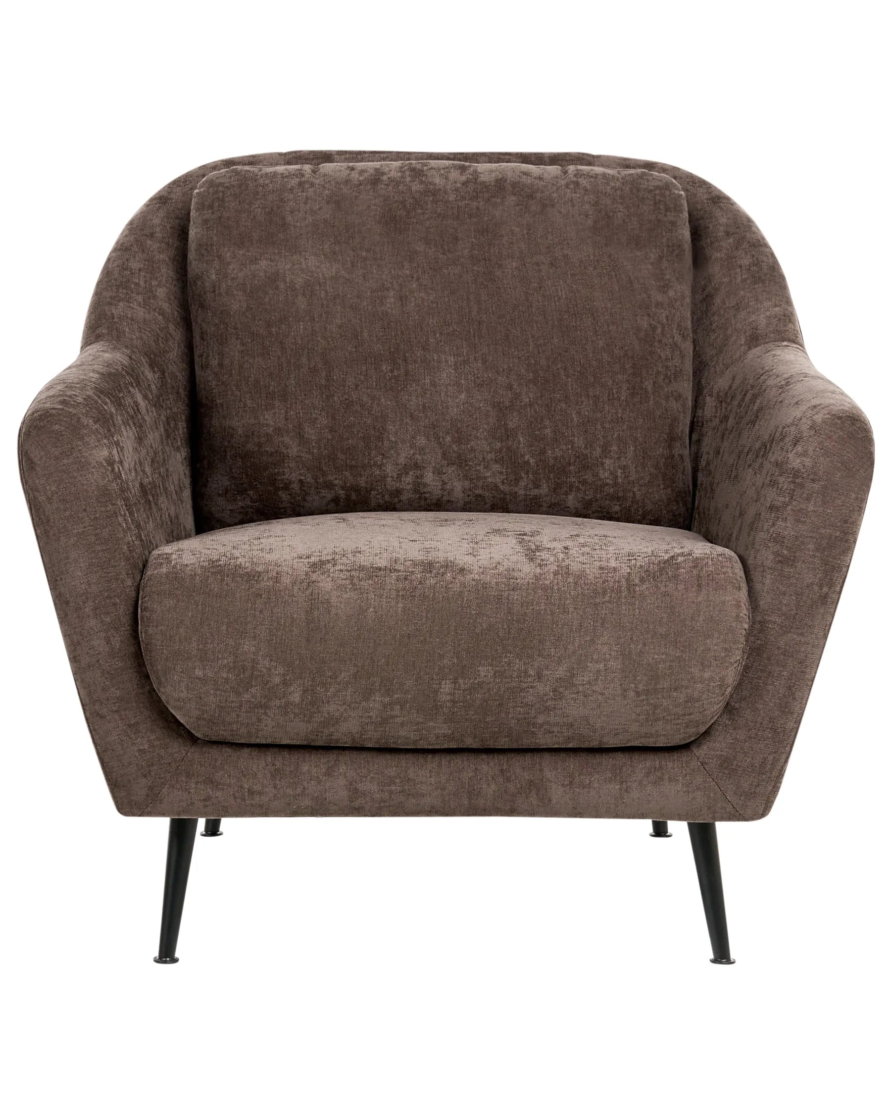Armchair EIBY Chenille Dark Brown