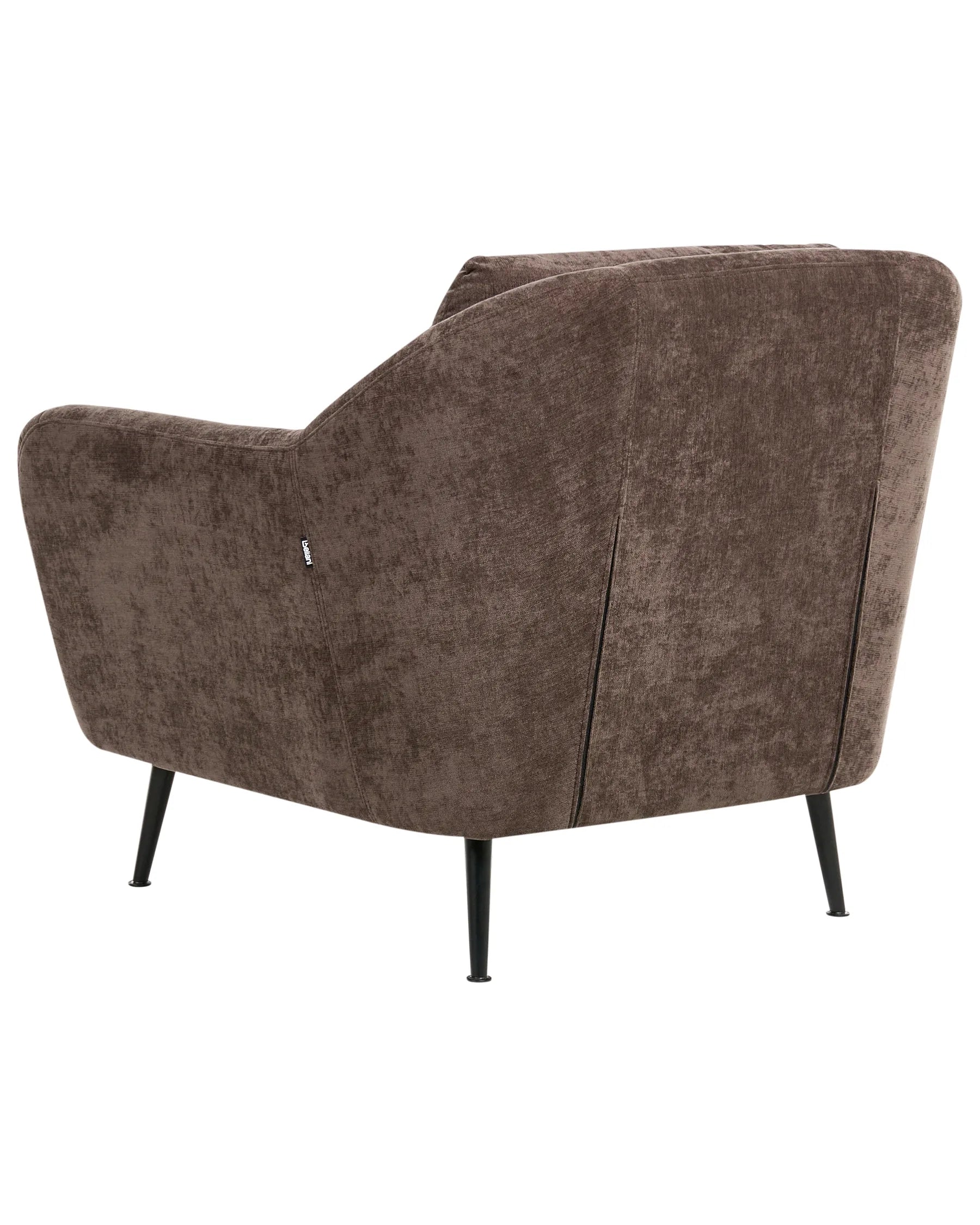 Armchair EIBY Chenille Dark Brown