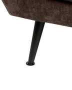 Armchair EIBY Chenille Dark Brown