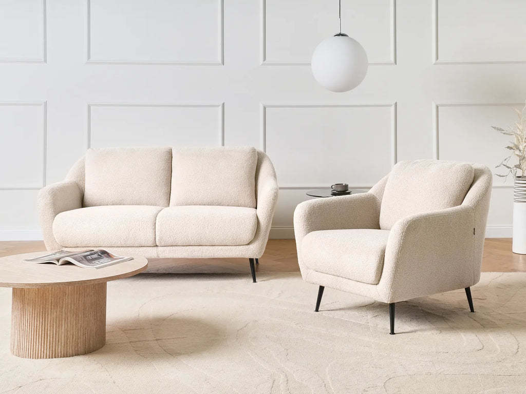 Armchair EIBY Boucle Beige