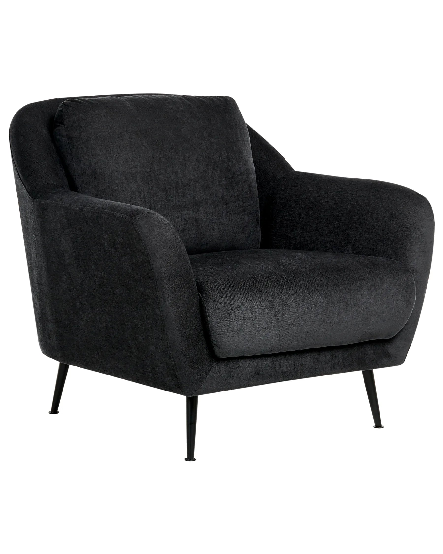 Armchair EIBY Chenille Black
