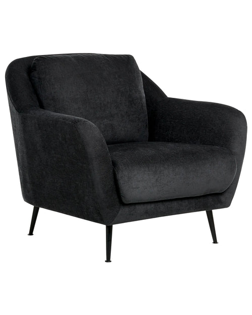 Armchair EIBY Chenille Black