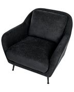 Armchair EIBY Chenille Black