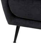 Armchair EIBY Chenille Black