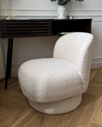 Swivel Armchair AYLO Boucle Off-White